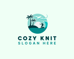 Holiday Beach Surfing logo design