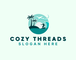 Holiday Beach Surfing logo design