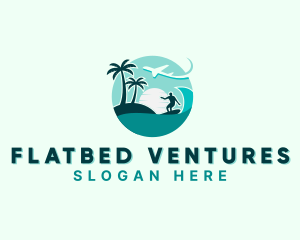 Holiday Beach Surfing logo design