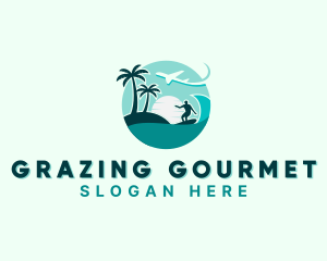 Holiday Beach Surfing logo design