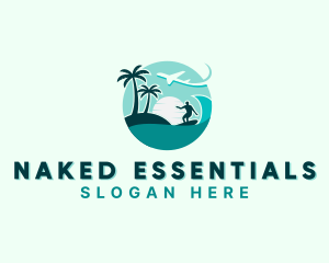 Holiday Beach Surfing logo design