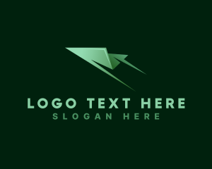 Logistics Freight Paper Plane logo