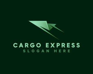 Logistics Freight Paper Plane logo design