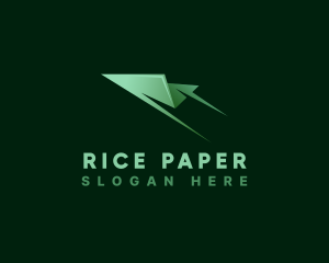 Logistics Freight Paper Plane logo design