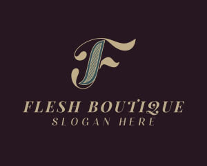 Royalty  Boutique Letter F logo design