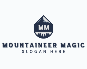 Trekking Mountain Peak  logo design