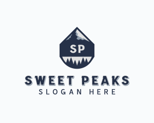 Trekking Mountain Peak  logo design