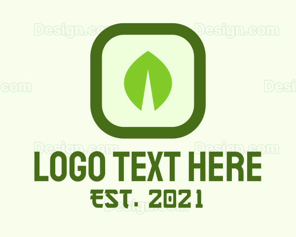 Green Leaf Square Logo