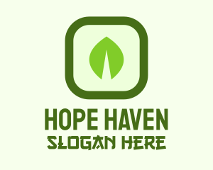 Green Leaf Square Logo