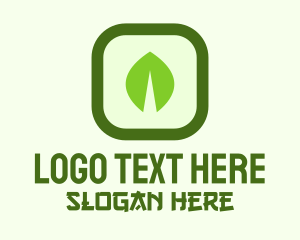 Green Leaf Square Logo