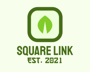 Green Leaf Square logo design