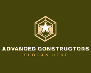 Military Company Star logo design