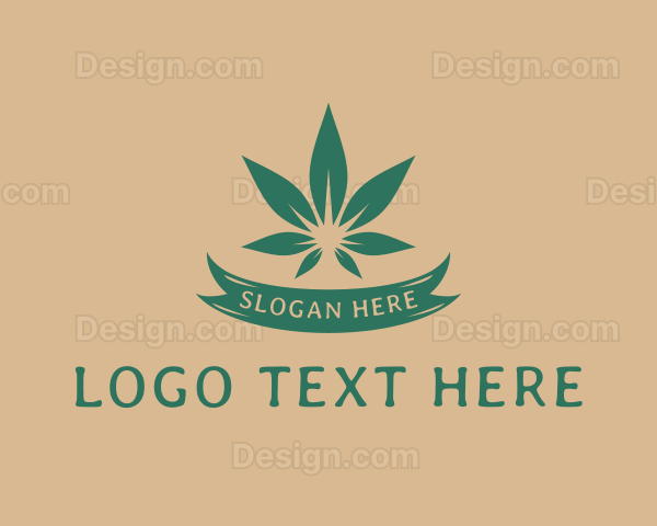 Green Weed Marijuana Logo