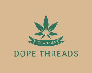 Green Weed Marijuana logo design