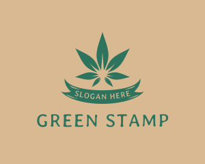 Green Weed Marijuana logo design