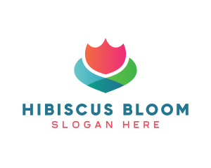 Abstract Flower Bloom logo design