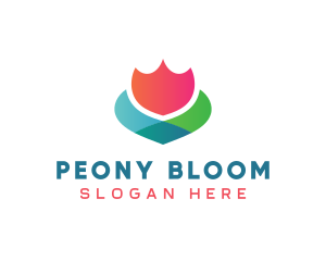 Abstract Flower Bloom logo design