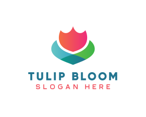 Abstract Flower Bloom logo design