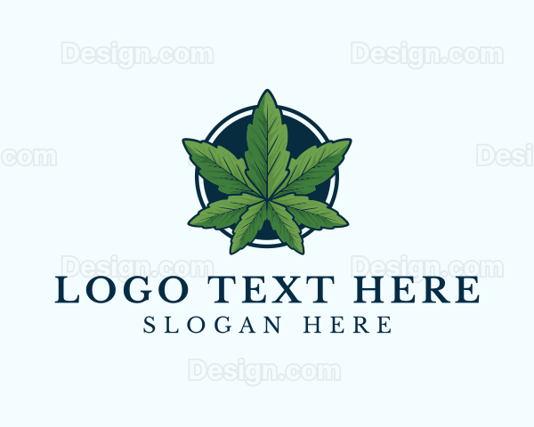 Organic Leaf Cannabis Logo