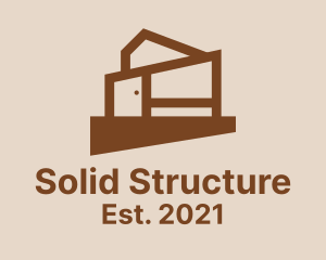 Brown House Structure  logo design