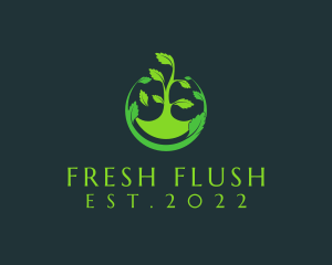 Eco Friendly Vegan Farm logo design