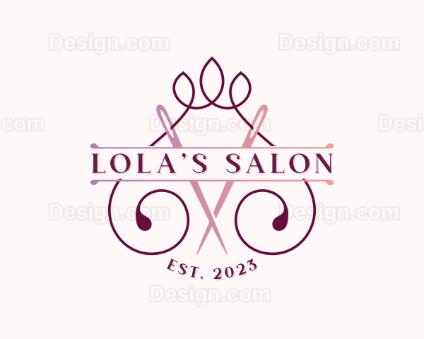 Sewing Needle Tailoring Logo