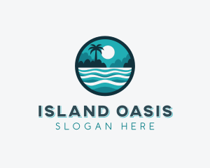 Ocean Island Resort logo design