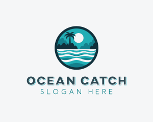 Ocean Island Resort logo design