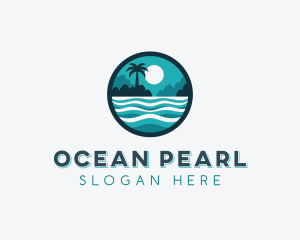 Ocean Island Resort logo design