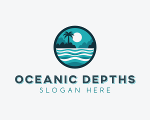 Ocean Island Resort logo design