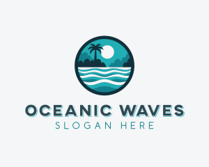 Ocean Island Resort logo design