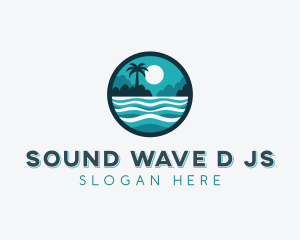 Ocean Island Resort logo design