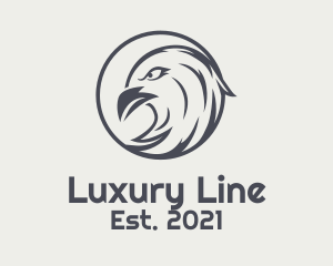 Gray Eagle Line Art logo design