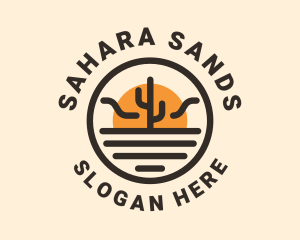 Sun Desert Cactus  logo