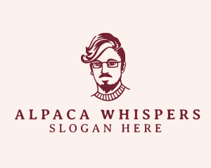 Hipster Fashion Guy logo design