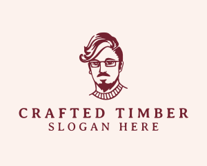 Hipster Fashion Guy logo design