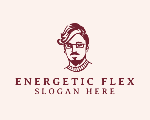 Hipster Fashion Guy logo design