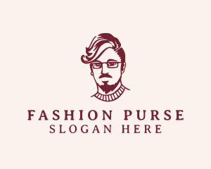 Hipster Fashion Guy logo design