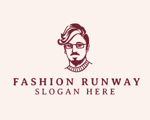 Hipster Fashion Guy logo design