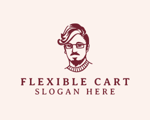 Hipster Fashion Guy logo design