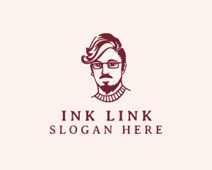 Hipster Fashion Guy logo design