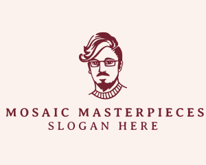 Hipster Fashion Guy logo design