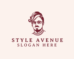 Hipster Fashion Guy logo design