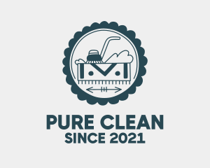 Carpet Cleaning Badge  logo design