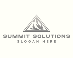 Summit Mountain Triangle logo design