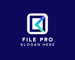 File Manager Mobile App logo design