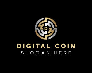 Digital Crypto Token logo design