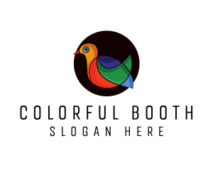 Colorful Modern Dove logo design