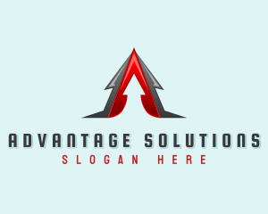 Aviation Arrow Letter A  logo design