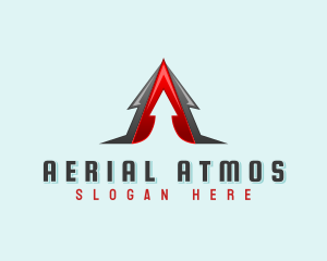 Aviation Arrow Letter A  logo design